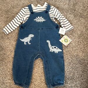Little Me NWT Blue Denim Overalls, 6mo
